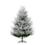 6FT Artificial Flocked Christmas Tree, Hinged Branches, 795 Tips, Metal Stand. Fixed Price $94.99.