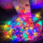 Holiday Time 25 Ultra Bright Led C9 Lights Multicolor Indoor/outdoor 14FT. Fixed Price $10.04.