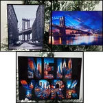 New York City Christmas Ornaments 3 Piece Set Brooklyn Bridge. Fixed Price $14.99.