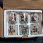 Vintage Cmi Henton Tealight Candle Crock Holders Set Stoneware Country Christmas. Fixed Price $28.00.