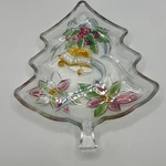 Vtg Savoir Vivre Holiday Spirit Art Glass Christmas Tree Server Candy & Nut Dish. Fixed Price $13.99.