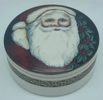 Mikasa Old Nick Covered Porcelain Trinket Box Santa Claus Christmas Holidays. Fixed Price $13.99.