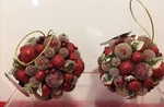 St. Nicholas Square Kissing 2 Balls Beaded 4" Hanging Ornament Home The Holiday. Fixed Price $10.50.