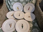 Ltd Commodities Santas Reindeer Plates And Casserole Dish. Fixed Price $85.00.