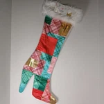 Dolly Parton 23IN Stiletto Coat Of Many Colors Christmas Stocking By Ruz. Fixed Price $15.50.