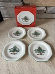 Nikko Christmastime Snack Dish Coaster Plates 3/4" Set Of. Fixed Price $22.00.