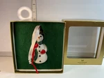 Wedgwood Snowman Ornament Iob. Fixed Price $30.00.