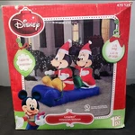 Authentic Gemmy Airblown Disney Ft Mickey Minnie's Sled 85646 Licensed Boxed. Fixed Price $62.99.
