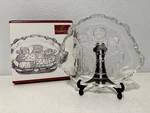 Mikasa Celebrations Glass Christmas Dish 8X6.5 Carolers Plate With Box Gift Idea. Fixed Price $10.95.