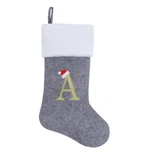 Best 20 Inches Grey With White Super Soft Plush Christmas Stockings Personalized. Fixed Price $19.71.