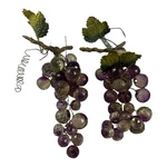 Christmas Ornaments Clusters Lucite Acrylic Grapes Holiday Decor Set Of 2. Fixed Price $29.00.