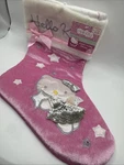 Sanrio Hello Kitty Angel Christmas Stocking Pink Sequins Glitter 2006 Brand New. Fixed Price $70.00.