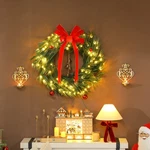Homcom 36" Christmas Wreath With 100 Led Lights, Prelit. Fixed Price $71.99.
