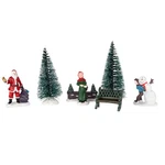 Northlight 7-PIECE Christmas Village Figurine And Tree Display Set. Fixed Price $15.49.