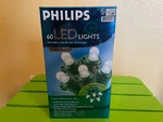 Philips 60 Led Christmas Dome White Lights Bulbs Green Wire New/open Box-tested. Fixed Price $19.00.