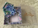 Lilly Pulitzer 2024 Christmas Ornament House Door Glass Metal Nib. Fixed Price $40.00.