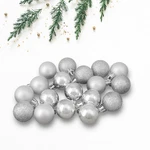 Northlight 18CT Silver Splendor 4-FINISH Christmas Ball Ornaments 1.25". Fixed Price $10.49.