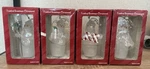 Lot Of 4 Frosted Snowman Ornaments/mini Bulb Cover - Light Joy Snowflake Gifts. Fixed Price $29.99.