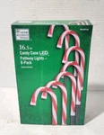 Home Accents Holiday 16.5" Candy Cane Led Pathway Lights 8 Pack Christmas/party. Fixed Price $19.50.