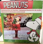 Peanuts Snoopy & Woodstock Animated Pre-lit Illuminated Yard Art 32IN. Fixed Price $46.19.