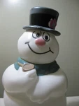 Warner Brothers Lighted 24" Fat Frosty Christmas Blow Mold. Fixed Price $85.00.