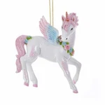 Kurt Adler Glittered 3.5" Resin Pastel Unicorn Christmas Ornament TD1599. Fixed Price $9.88.