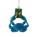 Blue Crab W/gift Resin 3" Coastal Nautical Christmas Ornament. Fixed Price $9.88.