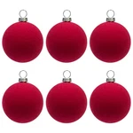 Ki Store Red Velvet Ball Ornaments 6PCS 2.36-INCH For Party Christmas. Fixed Price $16.65.