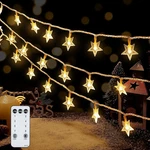 Heyfuni Warm White Star String LIGHTS,39FT Plug 100LED,. Fixed Price $24.64.