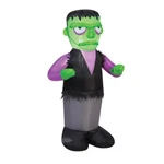 3.5' Gemmy Airblown Inflatable Green Monster W/ Black Vest Halloween Yard Decor. Fixed Price $42.95.