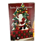 Costco Wood Santa's Christmas Tree Advent Calendar Ornaments 24" Holiday. Fixed Price $119.97.