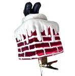 Raz Eric Cortina Clip Glass Ornament Santa Chimney Boots Christmas Imports. Fixed Price $9.97.