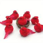 12PCS Red Cardinal Clips Christmas Tree Ornaments Artificial Birds Decor. Fixed Price $14.99.