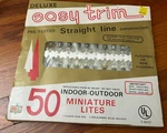Vintage Deluxe Easy Trim Indoor/outdoor 50 Christmas Light Set Box All Work!. Fixed Price $25.00.
