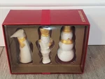 New Starbucks Coffee Fox Nutcracker Snowman Christmas Ornament Set 3 Ceramic. Fixed Price $19.99.