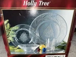 Arcoroc Holly Tree Christmas Set 16 Pc - Dinner/ Salad Plates Bowls Mugs. Fixed Price $59.95.