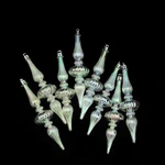 Northlight 8CT Clear Shatterproof Iridescent Christmas Finial Ornaments 5.25". Fixed Price $14.49.