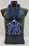 Ny Yankees Big Chain Necklace 7" Logo 34" Blue Or Silver Fan Gear. Fixed Price $28.49.