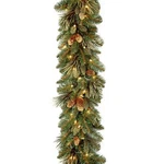 National Tree Company Pre-lit Artificial Christmas Garland, Green, Carolina P.... Fixed Price $113.38.