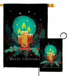 Christmas Candle Lights Garden Flag Wintertime Decorative Gift Yard House Banner. Fixed Price $69.95.