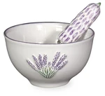 Boston International Lavender Ceramic Dip Bowl And Spreader Set. Fixed Price $19.50.