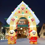 Gingerbread Christmas Inflatables Archway With Led Lights - 11.8 Ft Yard Decor. Fixed Price $131.99.