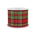 Bright Holiday Tartan Wired Ribbon - 1/2" X 10 Yards, Christmas Decor, Wreath. Fixed Price $15.95.
