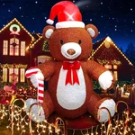 Fluffy Bear Inflatable With Led Light Christmas Blow Up Indoor Outdoor Yard Deco. Fixed Price $270.75.