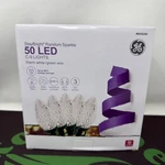 Ge Staybright 50-COUNT 24.5-FT Random Sparkle Warm White C9 Led Christmas Lights. Fixed Price $22.80.