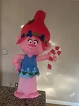 Gemmy Trolls Poppy 3.5' Airblown Inflatable Dreamworks Candy Cane Christmas. Fixed Price $25.00.