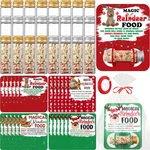 48 Pcs Christmas Reindeer Food Glass Jar With Paper Card Red Ribbon Attached .... Fixed Price $28.89.