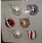 Vtg Holiday Time Handcrafted Round Glass Ornaments Mini Christmas 2 Boxes Nib. Fixed Price $21.25.