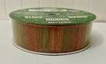 Kirkland 50 Yards Wire-edged Ribbon 1.5" No Seams, Fall, Spring, Orange Green.. Fixed Price $10.97.