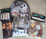 Nightmare Before Christmas Graveyard Kit 2 Gravestones Door Banners, & Deco. Fixed Price $40.00.